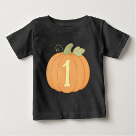Cute Pumpkin 1st Birthday Shirt | Fall Autumn Kids ベビーTシャツ