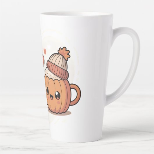 Cute Pumpkin Couple Mugs カフェラテマグ (右)