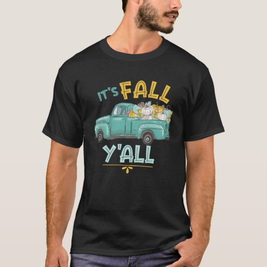 Cute Pumpkin Fall Inspired Vintage Fall Tシャツ (正面)