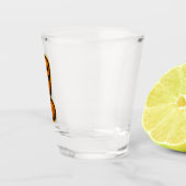 Cute Pumpkin Halloween Exclamation Shot Glass ショットグラス (右)