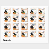 Cute Pumpkin Halloween Gift Sticker & Labels スクエアシール (シート)