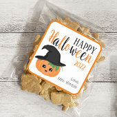Cute Pumpkin Halloween Gift Sticker & Labels スクエアシール