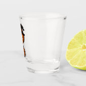 Cute Pumpkin Halloween Question Mark Shot Glass ショットグラス (右)