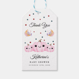 Cute Pumpkin Is On The Way | Halloween Baby Shower ギフトタグ