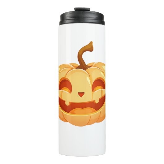 Cute Pumpkin Jack O Lantern Turtle Sea Halloween C タンブラー (正面)