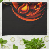 Cute Pumpkin Monster Halloween Kitchen Towel キッチンタオル (折り畳み)