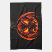 Cute Pumpkin Monster Halloween Kitchen Towel キッチンタオル (縦)