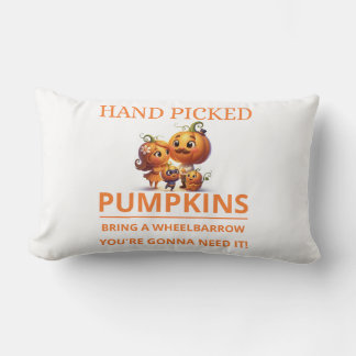 Cute Pumpkin Patch Kids Hand Picked Pumpkins Throw ランバークッション