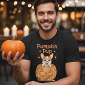 Cute Pumpkin Pup Halloween Corgi T-Shirt Tシャツ
