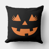 Cute Pumpkin Smile Halloween クッション (正面)