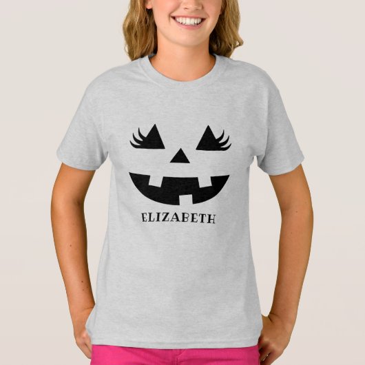 Cute Pumpkin Smile Halloween Gift Tシャツ (正面)