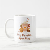 Cute Pumpkin Spice Mug Autumn Fall Vibes Coffee コーヒーマグカップ (左)