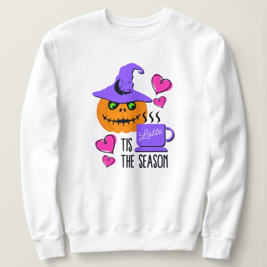 Cute Pumpkin Spice Season Halloween Sweatshirt スウェットシャツ (デザイン正面)