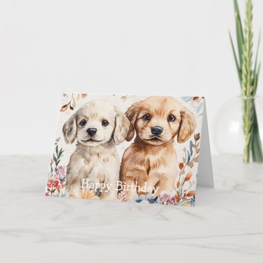 Cute Puppies カード (正面)