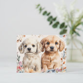 Cute Puppies ポストカード (スタンド正面)