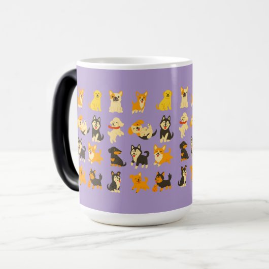 Cute Puppies モーフィングマグカップ (正面左)