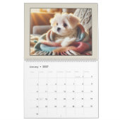 Cute Puppies 2026 Calendar カレンダー (1月 2027)