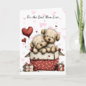 Cute Puppies Make My Tail Wag Mom シーズンカード (正面)