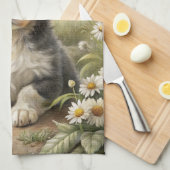 Cute Puppy キッチンタオル (四つ折り)