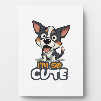 cute puppy フォトプラーク