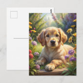 Cute Puppy ポストカード (正面/裏面)