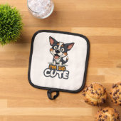 cute puppy 鍋敷き (トップダウン)