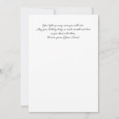 Cute Puppy Birthday Card with Flowers カード (裏面)