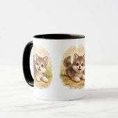 Cute Puppy Coffee Mug – Adorable Baby Dog マグカップ (正面左)