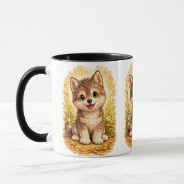 Cute Puppy Coffee Mug – Adorable Dog Lover Gift マグカップ