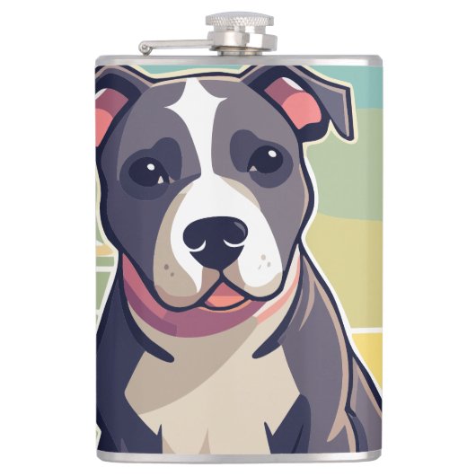 Cute Puppy designed thermal flask  フラスク (正面)