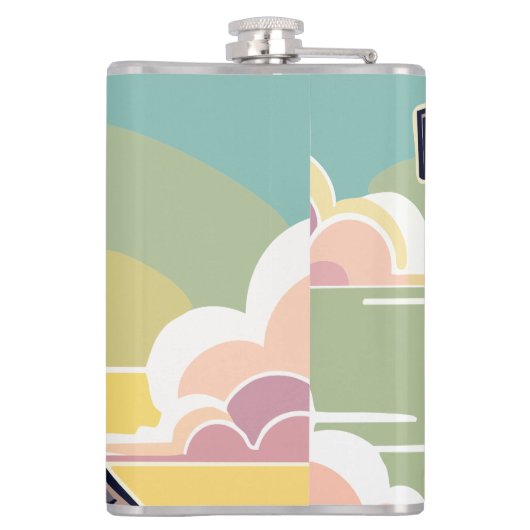 Cute Puppy designed thermal flask  フラスク (裏面)