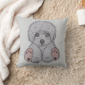 Cute Puppy Dog Cushion Cover クッション (ブランケット)