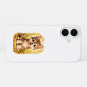Cute Puppy Dog iPhone 16 Case Kawaii Pet 16ケース (裏面横)