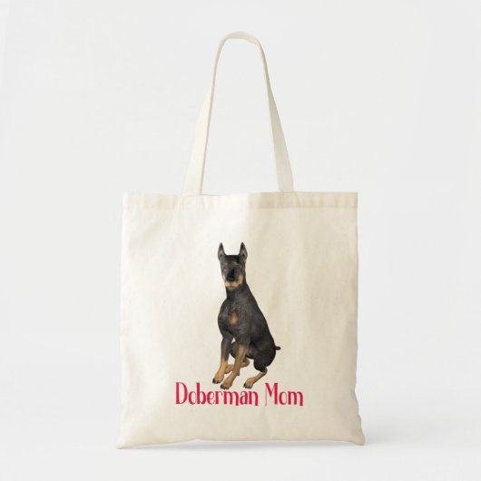 Cute Puppy Dog Lover Gift Doberman Pinscher トートバッグ (正面)