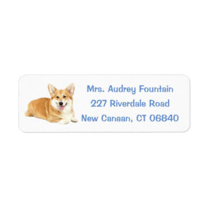 Cute Puppy Dog Lover Pembroke Welsh Corgi ラベル