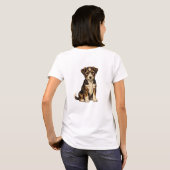 Cute Puppy Dog T-Shirt for Women | Adorable German Tシャツ (裏面フル)
