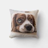 Cute Puppy Dog Throw Pillow クッション (正面)