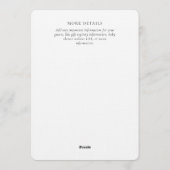 Cute Puppy Dogs and Balloons Boy Baby Shower 招待状 (裏面)