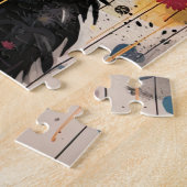 Cute Puppy Funny Dog Mixed Media Animal Pet ジグソーパズル (側面)