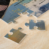 Cute Puppy Funny Dog Mixed Media Animal Pet ジグソーパズル (側面)