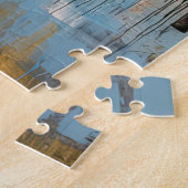 Cute Puppy Funny Dog Mixed Media Animal Pet ジグソーパズル (側面)