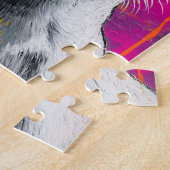 Cute Puppy Funny Dog Mixed Media Animal Pet ジグソーパズル (側面)