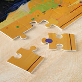 Cute Puppy Funny Dog Mixed Media Animal Pet ジグソーパズル (側面)