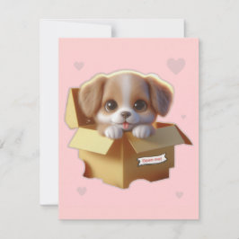 Cute Puppy Gift Card | Kawaii Dog Greeting Card カード