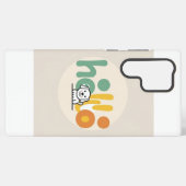 Cute Puppy “Hello” Mobile Case Samsung Galaxyケース (裏面横)