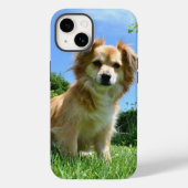 Cute Puppy in Garden Photo Case-Mate iPhoneケース (裏面)