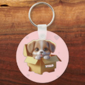 Cute Puppy Keychain | Kawaii Dog Gift キーホルダー (裏面)