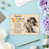 Cute Puppy Kindergarten Graduation  アクリル招待状 (インサイチュ (ウェディング))