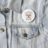 Cute Puppy Lovers Stylish Dog Mom Button 缶バッジ (インサイチュ)