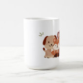 Cute Puppy Monkey Fox Mug コーヒーマグカップ (中央)